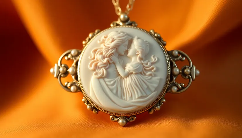 victorian revival porcelain cameo