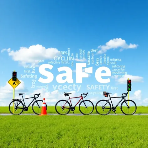 safe cycling word cloud