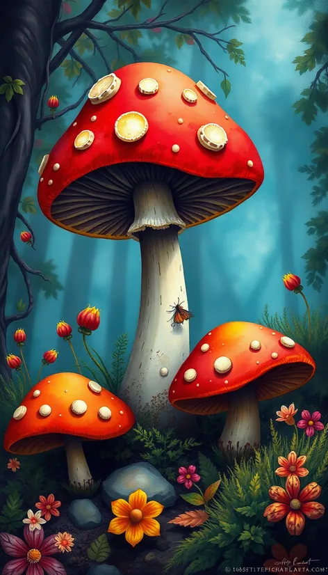 mushroom artwork