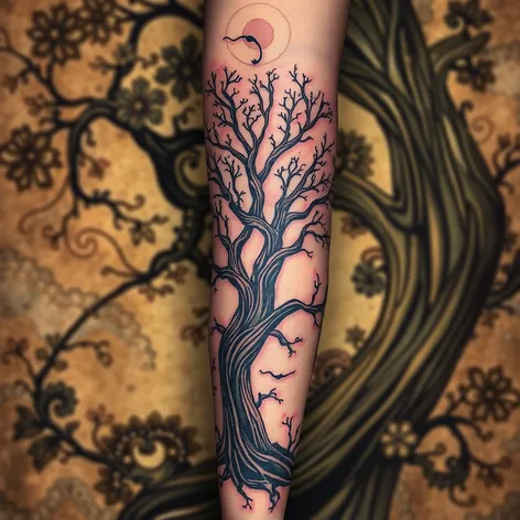 tree sleeve tattoos