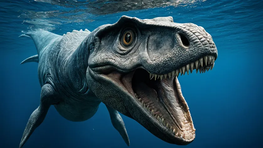 mosasaurus head