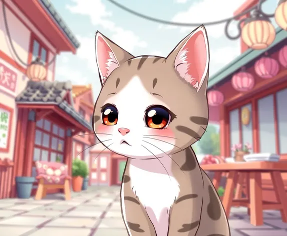 cute anime cat drawings