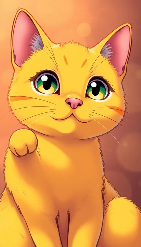 anime yellow cat