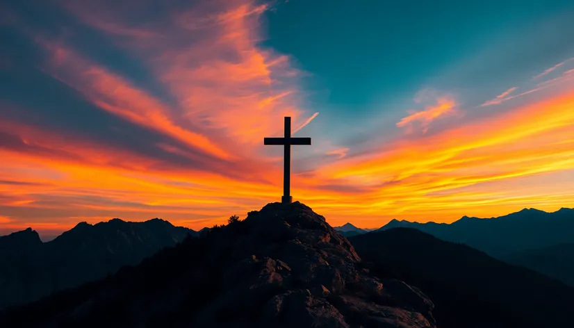 cross on a mountain