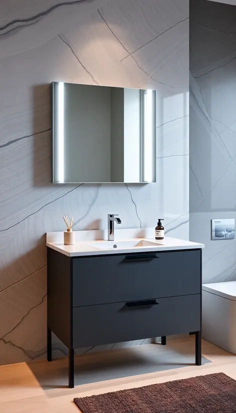 grey bathroom vanity