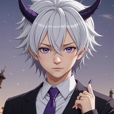 He is a white-haired