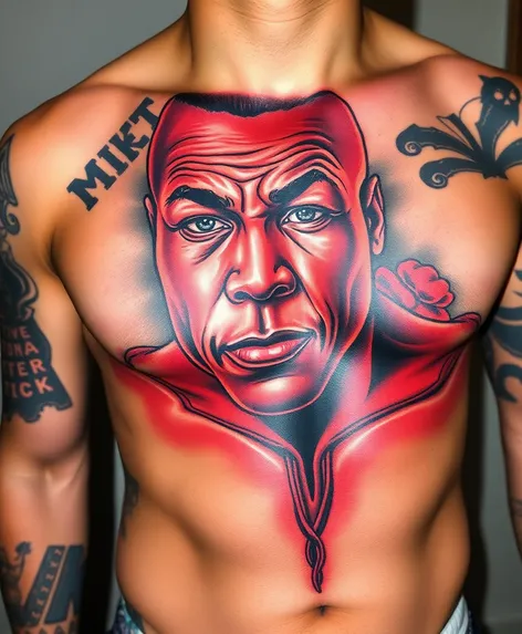 mike tyson chest tattoo