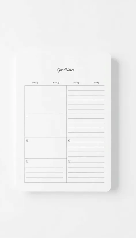 goodnotes daily planner