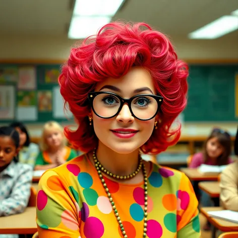 miss frizzle with glasses