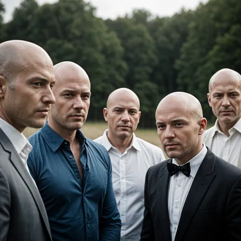 4 bald guys