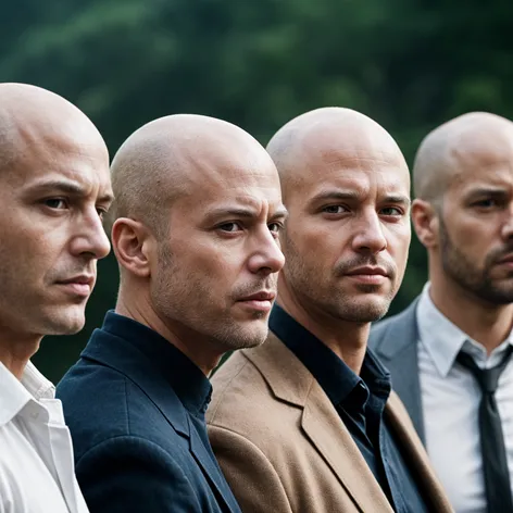 4 bald guys