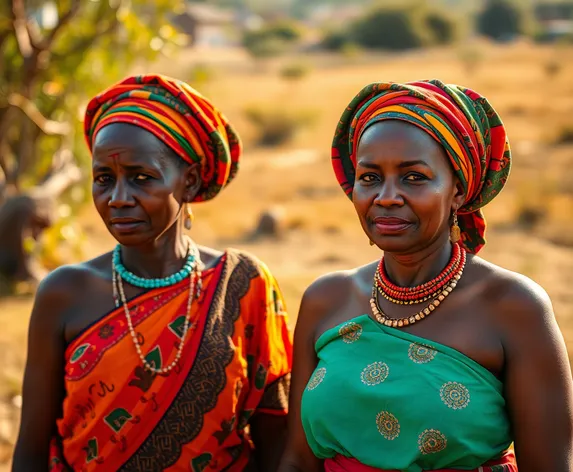 african village women