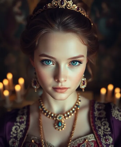 princess with blue eyes