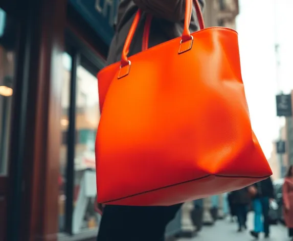 orange handbag