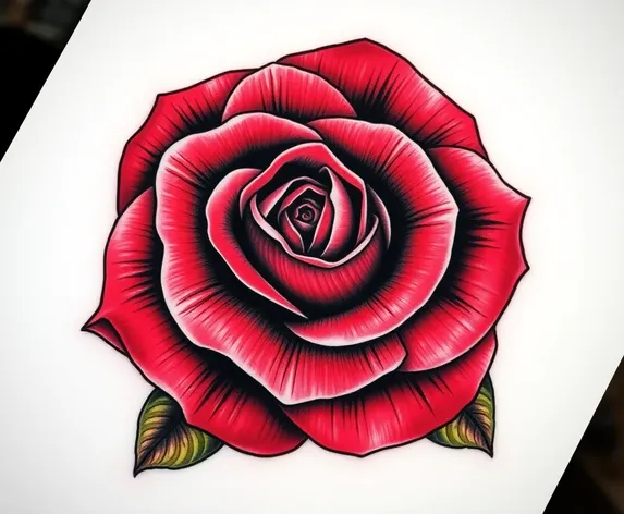 hyper realistic rose tattoo