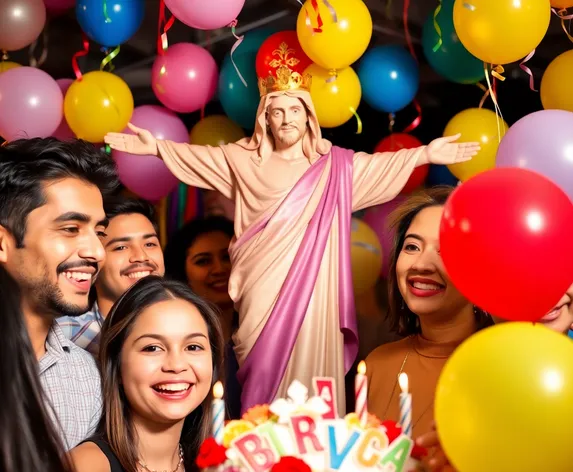 feliz cumpleaños con cristo