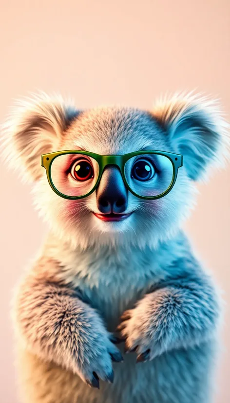 koala con lentes kawaii