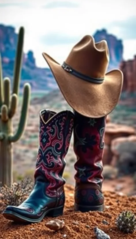 cowboy hat and boots