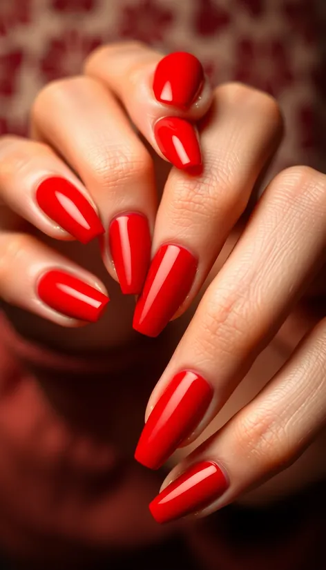 red nails designs