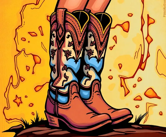 cowgirl boots clipart