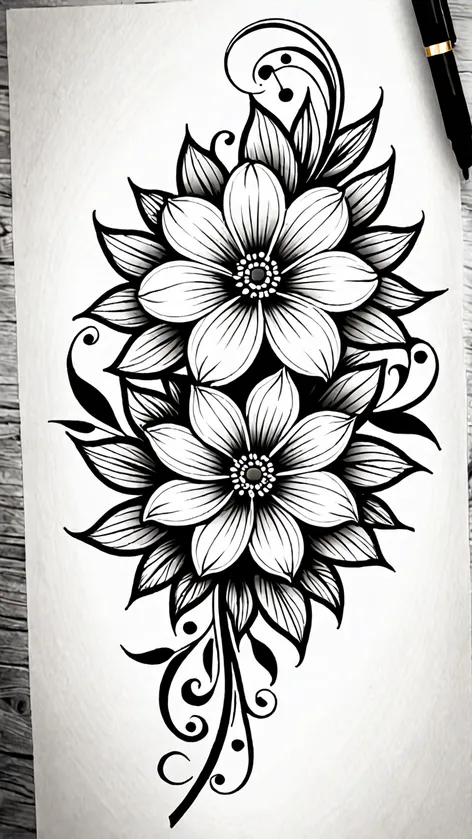 forearm flower tattoos