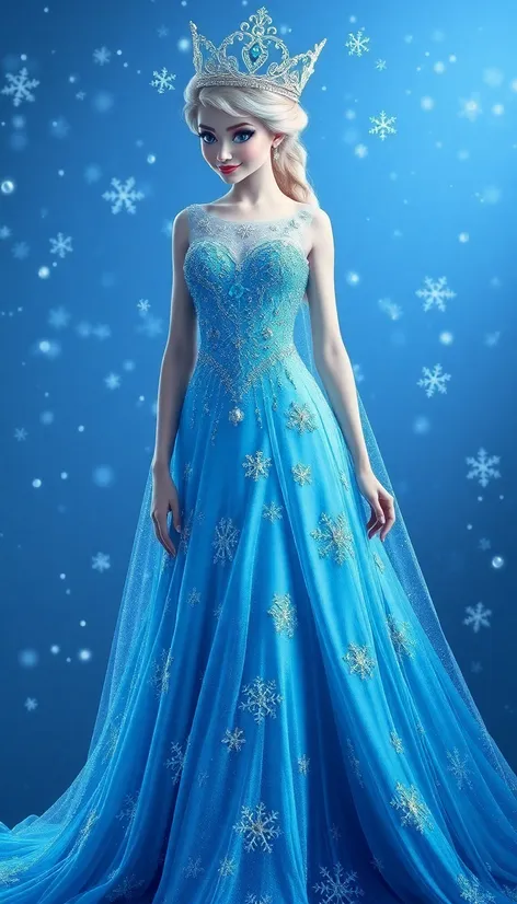 frozen elsa prom dress