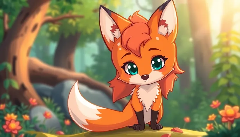 female fox cartoon