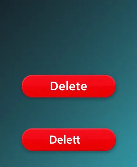 red delete button ui