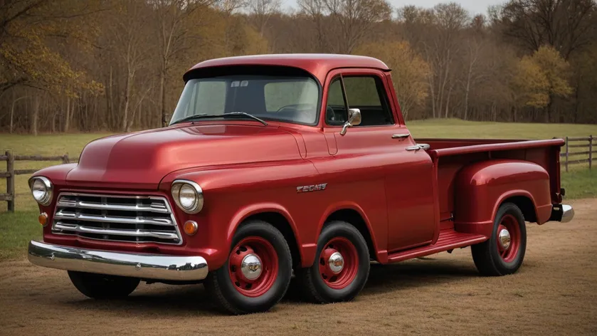 red chevy truck