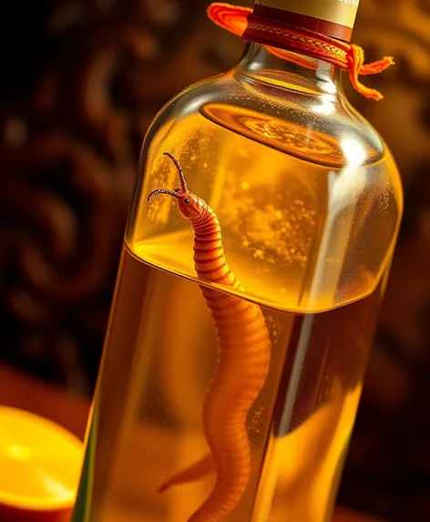 worm inside tequila