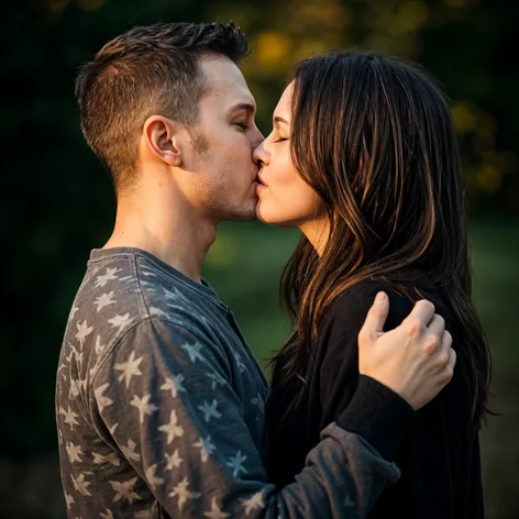 Realistic kiss photo