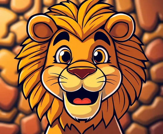 lion cartoon face