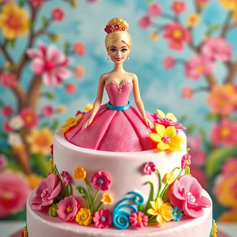 barbie in the cake