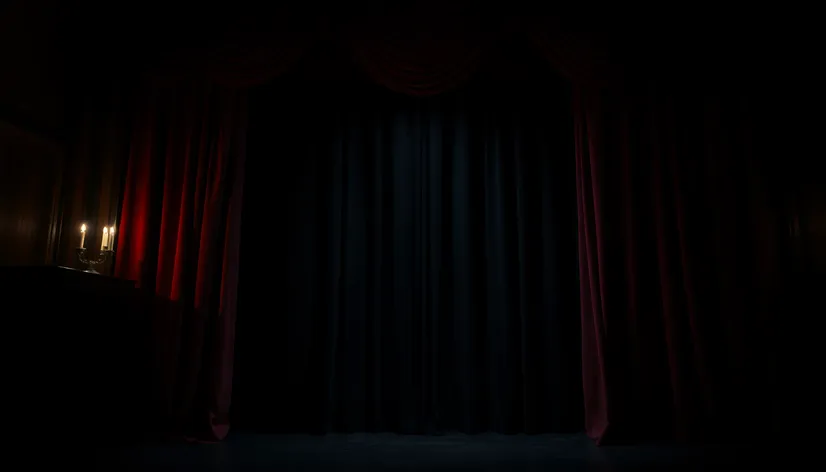 dark velvet curtain