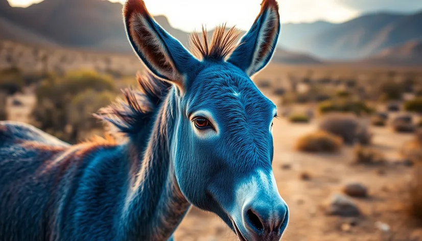 burro azul