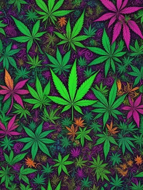 trippy weed wallpaper