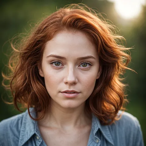 Redhead brown eyes