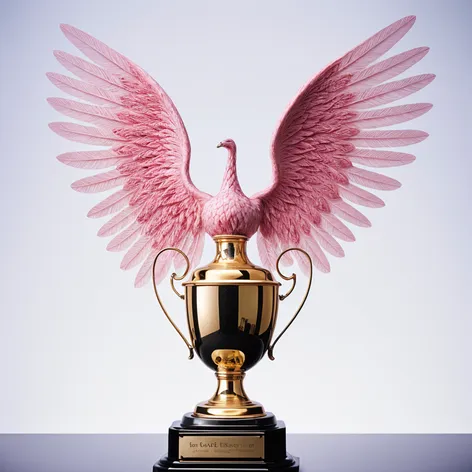 big pink detailed trophy