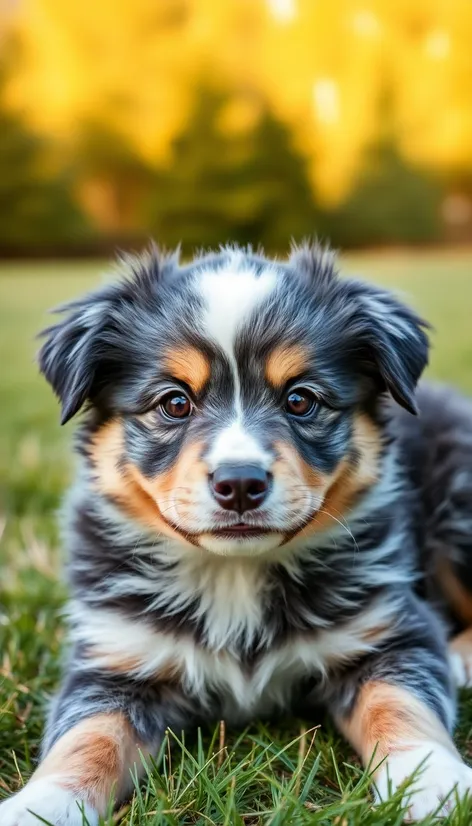 blue merle puppy australian