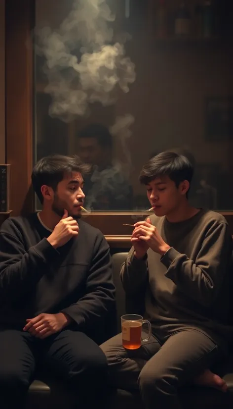 cute guys smoking