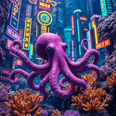 purple octopus