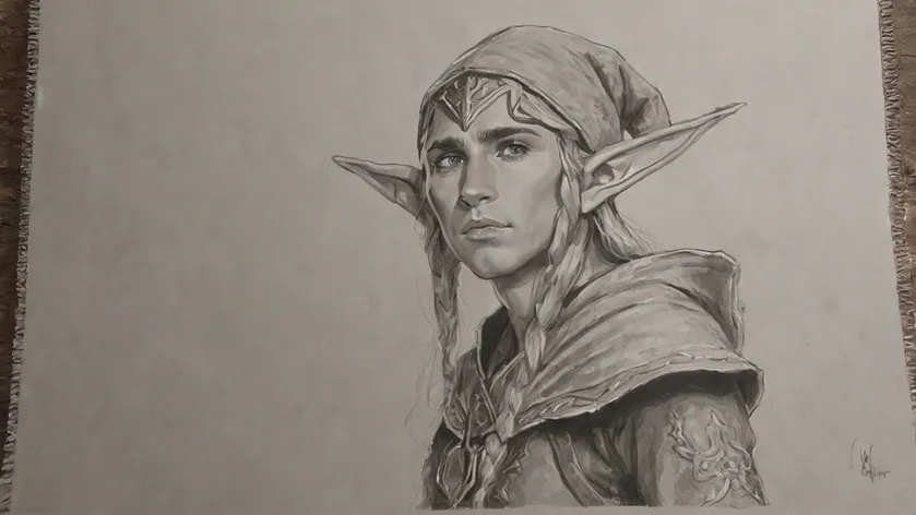 elf drawing