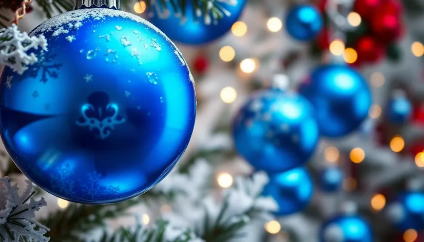 blue ornaments