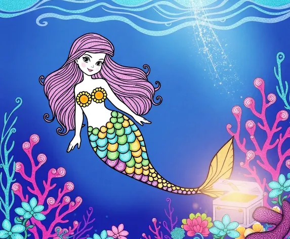 printable mermaid coloring pages