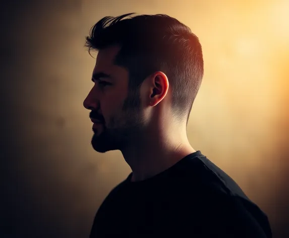 side profile of man