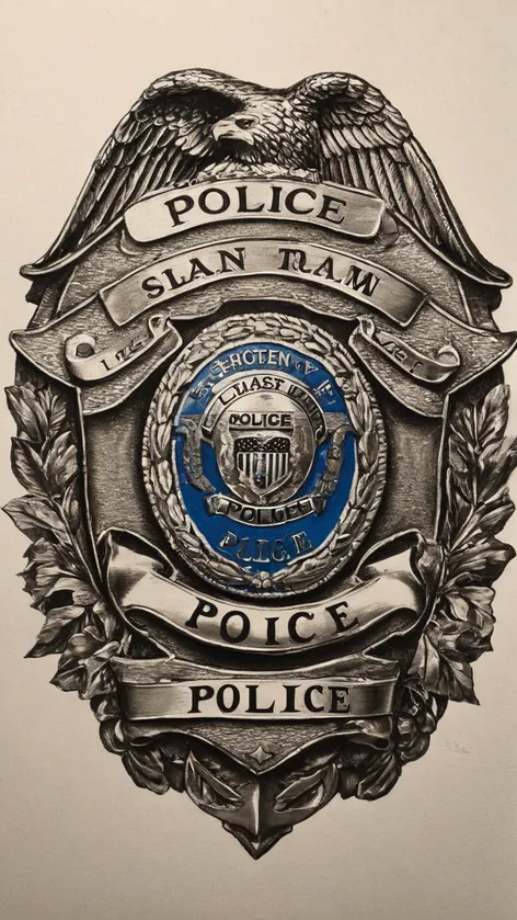 police badge drawing