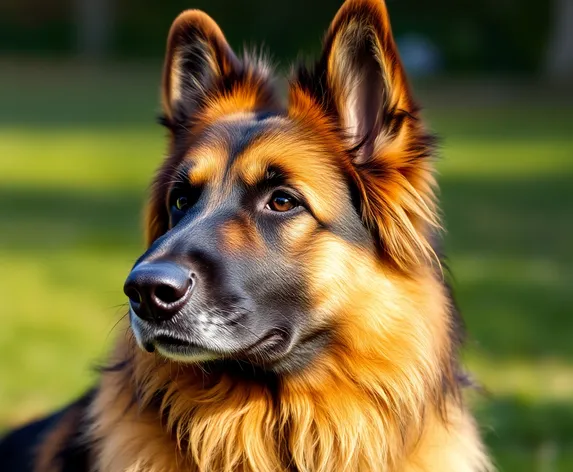 fluffy german shepherd