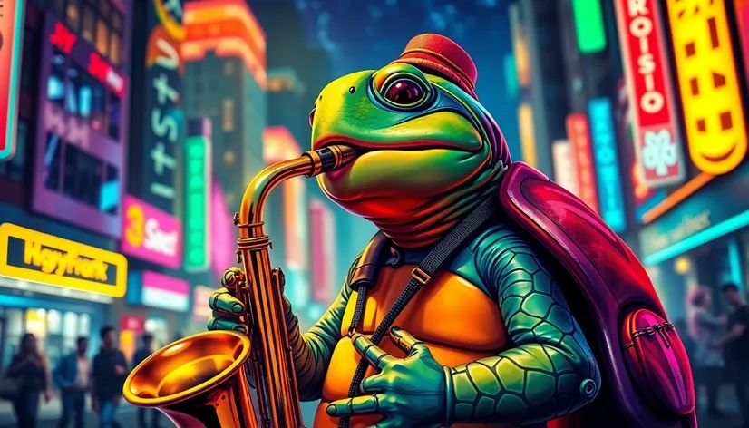 saxophone turtle