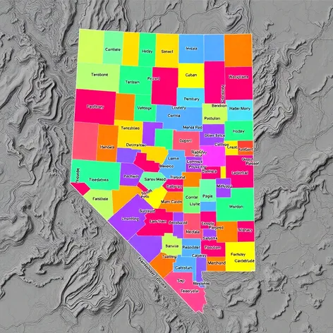 county map of nevada