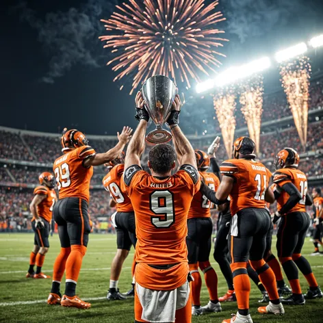 football team in orange